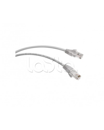 Патч-корд UTP, категория 5e, 0.5 м, LSZH, неэкранированный, серый Cabeus PC-UTP-RJ45-Cat.5e-0.5m-LSZH в Рубцовске Патчкорды (медные) Pintop.ru