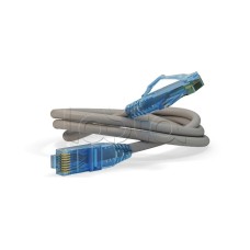 Патч-корд RJ45-RJ45, 4 пары, UTP, кат.6, LSZH (5м) Hyperline PC-LPM-UTP-RJ45-RJ45-C6-5M-LSZH-GY