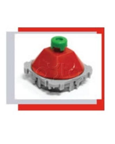 Купол 45 гр. для потолочной коробки под заливки в бетон (красный) Экопласт 44606 в Рубцовске Аксессуары для лотков Pintop.ru