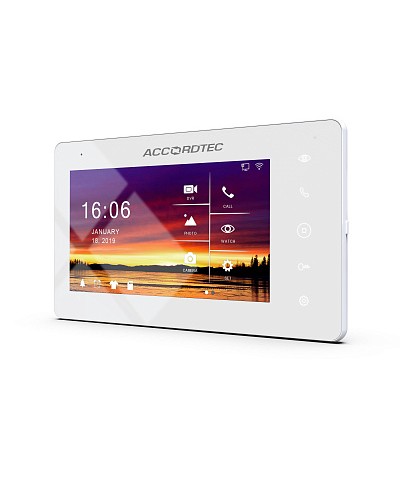 Видеодомофон 7 AccordTec AT-VD 710W K EXEL в Рубцовске Домофония Pintop.ru