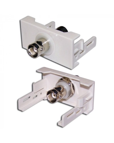 Вставка Mosaic 22.5x45 с BNC-адаптером BC-009, белая LANMASTER (LAN-WA-LP-BNC-WH) в Рубцовске Коннекторы и разъемы Pintop.ru