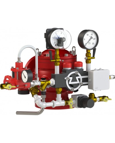 Узел управления спринклерный водозаполненный Спецавтоматика УУ-С100/1,6В-ВФ.О4-01 Прямоточный-100 (с камерой задержки) в Рубцовске Устройства пуска водяного пожаротушения Pintop.ru