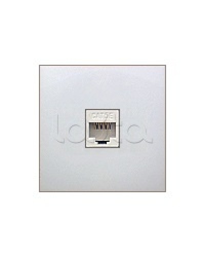 Накладка с суппортом розетки компьютерной и телефонной на 1 вход БЕЗ разъема LK60 Экопласт (866104-0) в Рубцовске Аксессуары для кабель-канала Pintop.ru