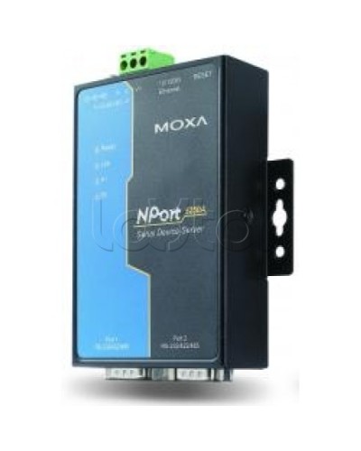 Сервер 2-портовый RS-232/422/485 в Ethernet Moxa NPort 5250A-T в Рубцовске Дополнительное оборудование для ОПС Pintop.ru