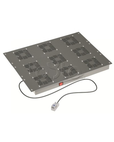 Потолочный вентиляторный модуль, с термостатом 9 вент. для крыши Ш=800мм DKC R5VSIT8009FT в Рубцовске Вентиляторные модули Pintop.ru