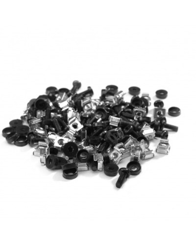 Комплект крепежа М6, винт, пластиковая шайба, гайка, 50 шт Datarex DR-464500 в Рубцовске Полки для шкафов и стоек Pintop.ru