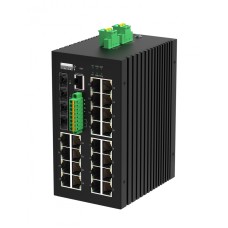 Управляемый промышленный L2+ коммутатор Gigalink GL-SW-G207-24P4ST-I(BT)