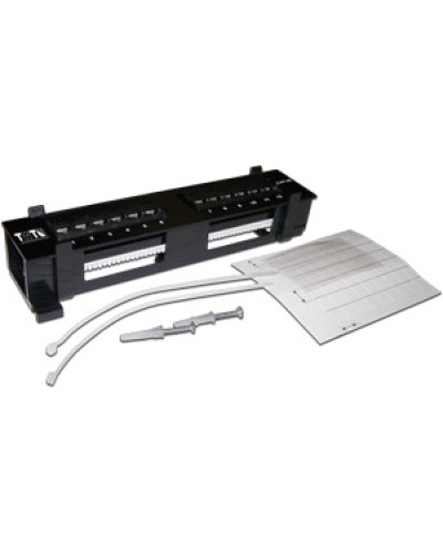 Патч-панель настенная горизонтальная 12 портов RJ-45 TWT TWT-PP12UTP-H в Рубцовске Патч панель Pintop.ru