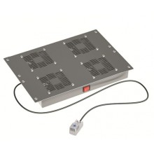 19" Вентиляторный модуль 4 вентилятора с термостатом для 19" IT-корпусов STI/CQE, RAL9005 DKC (R519VSIT4FTB)