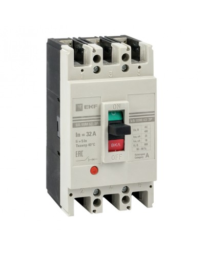 Выключатель автоматический ВА-99М 63/63А 4P 5In 25кА EKF PROxima (mccb99-4P5In63-63m) в Рубцовске Электротехническое оборудование Pintop.ru