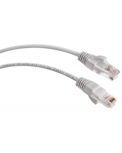 Шнур коммутационный 2xRJ-45/8P8C U/UTP кат.5е (2 м) Cabeus PC-UTP-RJ45-Cat.5e-2m в Рубцовске Патчкорды (медные) Pintop.ru