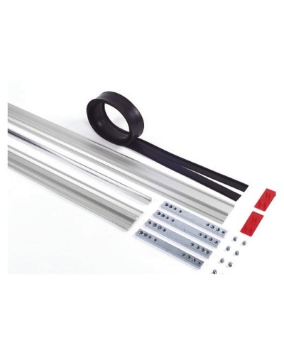 Пара торцевых заглушек для декорирования зажимных профилей на цельностеклянных полотнах Faac 105405 в Рубцовске Запчасти для шлагбаумов и автоматики Pintop.ru