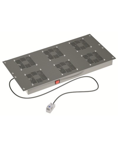 Потолочный вентиляторный модуль, с термостатом 6 вент. для крыши Ш=800мм DKC R5VSIT8006FT в Рубцовске Вентиляторные модули Pintop.ru