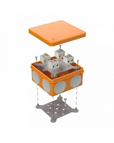 Коробка огнестойкая для о/п двухкомпонентная 60-0300-FR6.0-8 Е15-Е120 100х100х50 Промрукав (60-0300-FR6.0-8) в Рубцовске Огнестойкие кабельные линии Pintop.ru