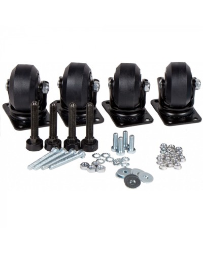 Комплект усиленных роликов и ножек для шкафов DCS LANMASTER (LAN-DC-CB-R+F-SET) в Рубцовске Аксессуары для стоек и шкафов Pintop.ru