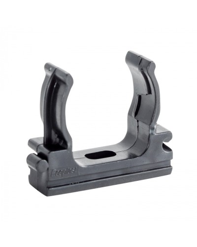 CF32G Держатель (клипса), без галогена, для труб D32мм, цвет чёрный (10шт) Экопласт (41732-10HF-BL) в Рубцовске Держатели, клипсы, скобы Pintop.ru