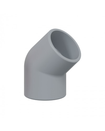 Поворот 45гр., дляаспирационной системы D25мм, АБС, цвет серый (10шт) Экопласт (49225-10GR) в Рубцовске Пожарные извещатели Pintop.ru