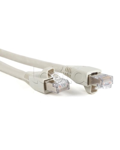 Патч-корд RJ45-RJ45, 4 пары, STP, кат.6a, LSZH (2м) Hyperline PC-LPM-STP-RJ45-RJ45-C6a-2M-LSZH-GY в Рубцовске Патчкорды (медные) Pintop.ru