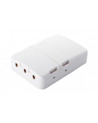 Настенная коробка 3-портовая, 2 секции, белый Eurolan (12B-13-33WT) в Рубцовске Розетки компьютерные и телефонные Pintop.ru