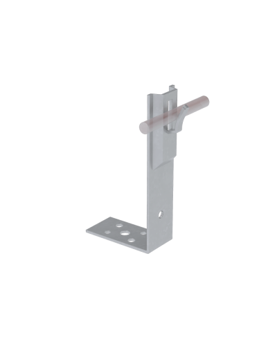 Угловой держатель зажимной для прутка Ø 5-8 мм H80 мм КМ-Профиль (UDZ-H80-D5-8) в Рубцовске Монтажные материалы Pintop.ru