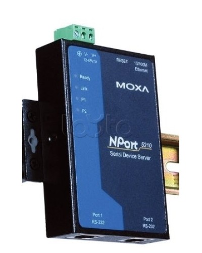 Сервер 2-портовый RS-232 в Ethernet Moxa NPort 5210 в Рубцовске Дополнительное оборудование для ОПС Pintop.ru