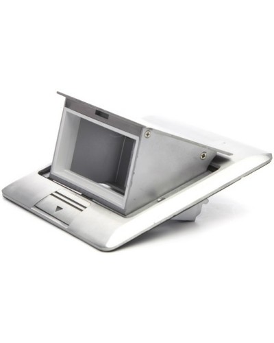 Люк в пол на 2 модуля (45х45мм), стальной Экопласт 70021 в Рубцовске Системы лючков и колонн Pintop.ru