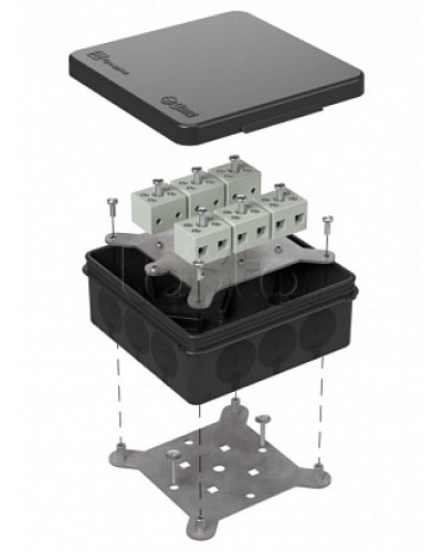 Коробка огнестойкая для о/п двухкомпонентная 60-0303-9005-FR6.0-12 Е15-Е120 100х100х40 Промрукав (60-0303-9005-FR6.0-12) в Рубцовске Огнестойкие кабельные линии Pintop.ru