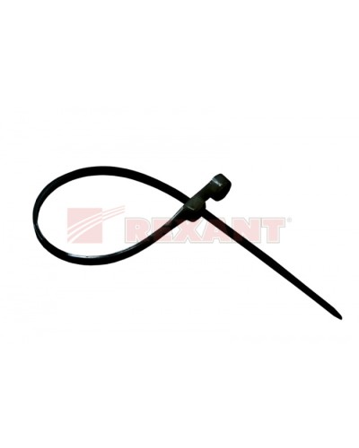 Хомут-стяжка нейлоновый под винт 3.6х150 мм чёрный (100шт/уп) REXANT 07-0155 в Рубцовске Стяжки-хомуты Pintop.ru