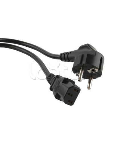 Кабель питания 5.0 м Hyperline PWC-IEC13-SHM-5.0-BK в Рубцовске Патч-корды и пигтейлы Pintop.ru