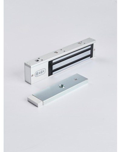 R-Lock RL-EM280-LSS - Электромагнитный замкок, 280кг, DC12/24B, цвет серебристый сатинированный алюминий RAL 7047, два датчика втроены в корпус замка: датчик Холла и магнито-контактный датчик в Рубцовске Электромагнитные замки Pintop.ru