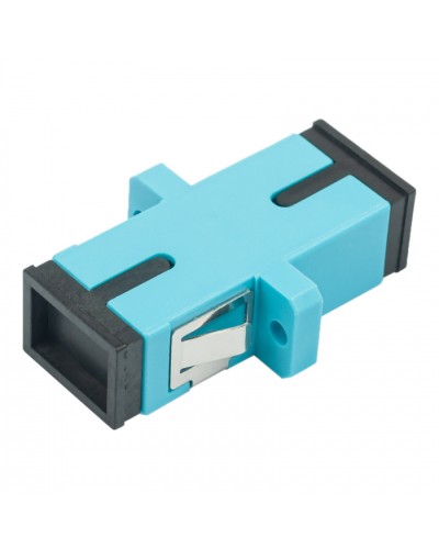 Адаптер оптический проходной SC-SC, OM3, симплекс (simplex), бирюзовый Datarex DR-540023 в Рубцовске Коммутационные изделия Pintop.ru