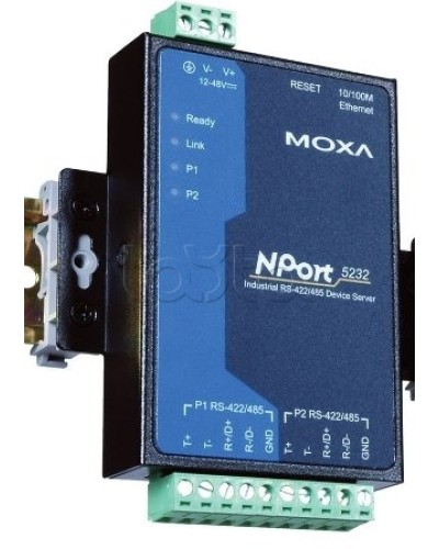 Сервер 2-портовый RS-422/485 в Ethernet Moxa NPort 5232I-T в Рубцовске Дополнительное оборудование для ОПС Pintop.ru