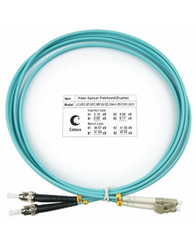 Шнур оптический duplex FOP-50-LC-ST-1,5m Cabeus в Рубцовске Патч-корды и пигтейлы Pintop.ru