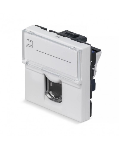 Модуль Keystone Jack RJ-45(8P8C), 180 градусов, категория 6 Cabeus (KJ-RJ45-Cat.6-180T-FP-L-45) в Рубцовске Модули Keystone Pintop.ru