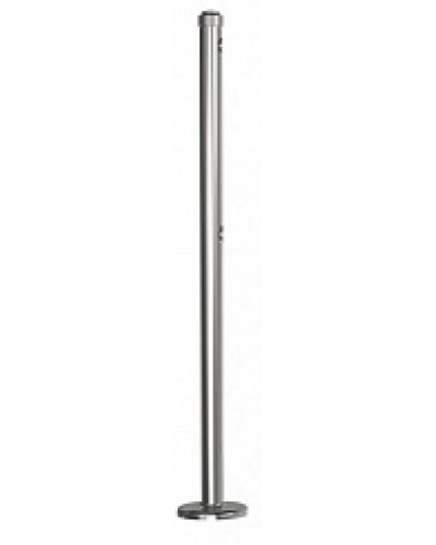 Стойка стационарная хромированная Ростов-Дон ОБ1/0-0 ХРОМ в Рубцовске Ограждения Pintop.ru