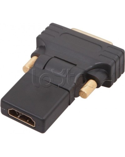 Переходник штекер DVI-D - гнездо HDMI поворотный GOLD (10шт/уп) REXANT 17-6812 в Рубцовске Проходные адаптеры Pintop.ru