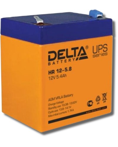 Аккумулятор свинцово-кислотный Delta HR 12-5.8 в Рубцовске Электротехническое оборудование Pintop.ru