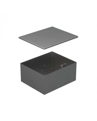 BOX/4 Металлическая коробка с крышкой для заливки в пол 159,6х133,6х75мм для люков 70040 Экопласт (70141) в Рубцовске Системы лючков и колонн Pintop.ru