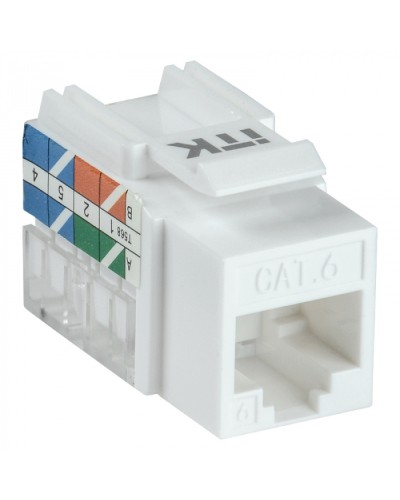 Модуль Keystone Jack кат.5E UTP 110 IDC 90град ITK CS1-1C5EU-11 в Рубцовске Модули Keystone Pintop.ru