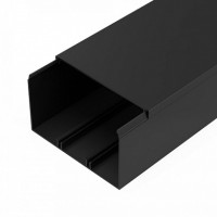 Кабель-канал черный 2-й замок в п/э 100х60 мм (8 м/уп) Промрукав (PR03.0222)