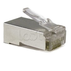 Разъем экранированный RJ-45 под витую пару, категория 6, без вставки Hyperline (PLUG-8P8C-U-C6-SH)