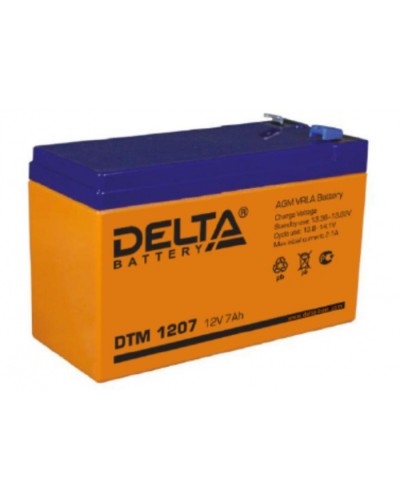 Аккумулятор свинцово-кислотный Delta DTM 1207 в Рубцовске Электротехническое оборудование Pintop.ru