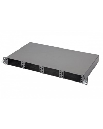 Панель 47M-20-00-01BL Eurolan Оптическая MTP выдвижная 19” 1U, на 4 кассеты, серия 1 в Рубцовске Кроссы оптические Pintop.ru