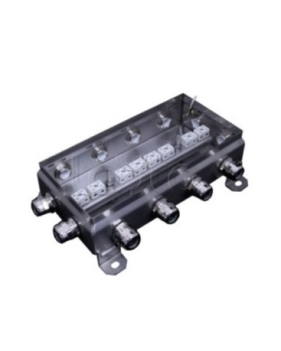 Коробка монтажная огнестойкая Гефест КМ-О (16к*6,0)-IP66 1224нерж, 12 вводов 123х240х60 в Рубцовске Распределительные коробки Pintop.ru