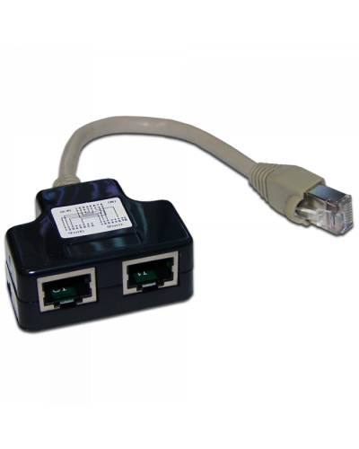 Y-адаптер, 2 компьютерных порта, экранированный TWT (TWT-Y-E2-E2-S) в Рубцовске Проходные адаптеры RJ-45 и разветвители Pintop.ru