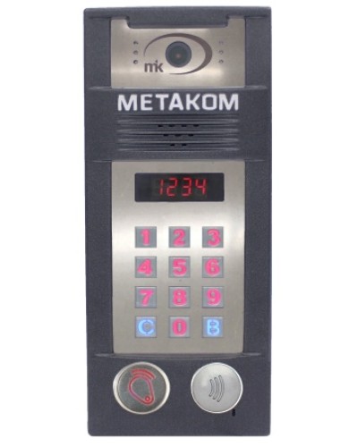 Многоабонентый антивандальный блок вызова со встроенной гибридной видеокамерой Метаком MК2018-RFMFСVH в Рубцовске Блоки вызова многоабонентные Pintop.ru