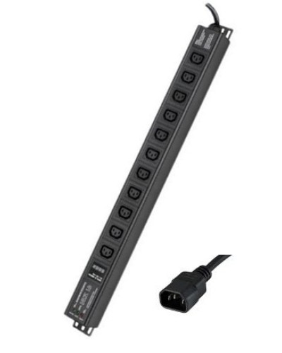 Блок распределения питания вертикальный для 19 шкафов DKC R5VIEC11CDOP в Рубцовске Блоки розеток Pintop.ru