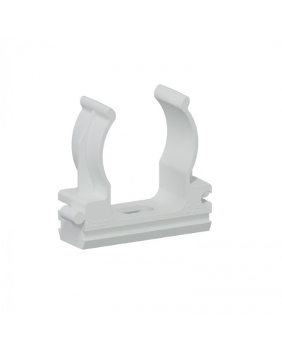 Клипса для аспирационной системы D25мм, АБС, цвет белый Экопласт (49725-50W) в Рубцовске Пожарные извещатели Pintop.ru