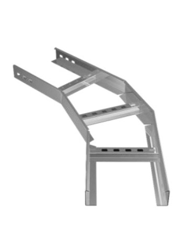 Угол горизонтальный 45° 500х50 (1,2) для лестничного лотка ПожТехКабель (650-304) в Рубцовске Кабельные лотки Pintop.ru