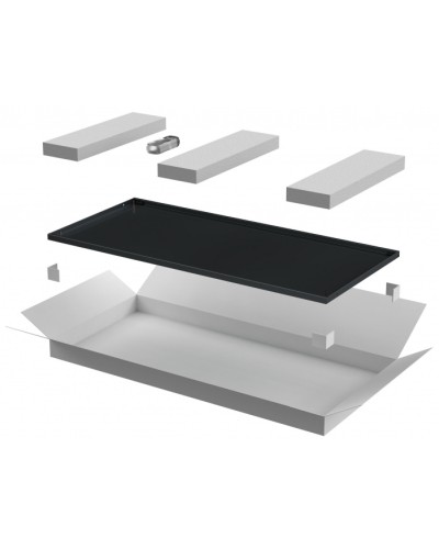 ITK LINEA E Дверь металлическая 600мм шкафа 33U чер. (LE05-33U6X-DM) в Рубцовске Аксессуары для стоек и шкафов Pintop.ru